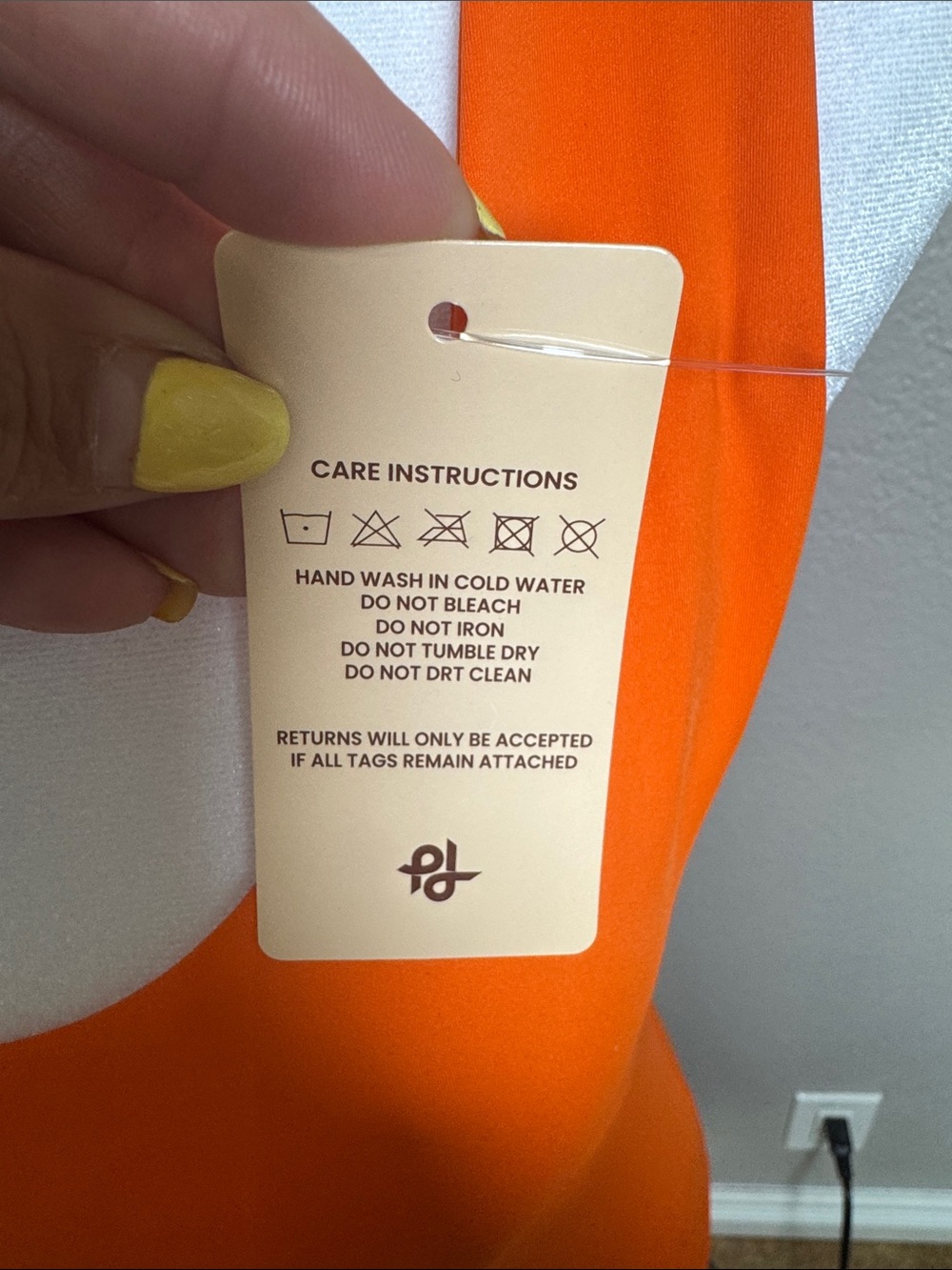 Popilush Orange Scoop Neck Bodysuit - Picture 3 of 9